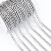 1Meter Stainless Steel Flat Round Chain 4.5x6mm Cross Circle Link Chains for DIY Necklace Bracelet Bag Chain Jewelry Findings