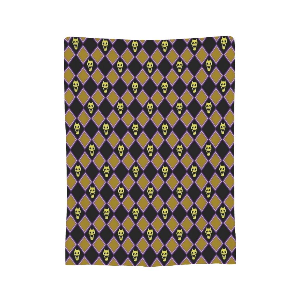 JoJo Golden Blankets Flannel J-JoJos Bizarre Adventure Breathable Ultra-Soft Throw Blankets for Home Car Quilt