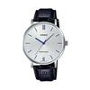 [Casio] CASIO Quartz Men's Watch MTP-VT01L-7B1 Silver X Black Leather Band Overseas Model [Parallel Import]