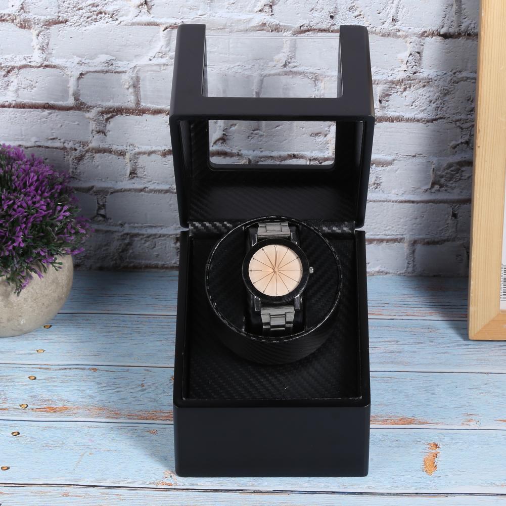 1+0 Automatischer Uhrenbeweger Box für Armbanduhr Mechanische Uhr  (Schwarz)
