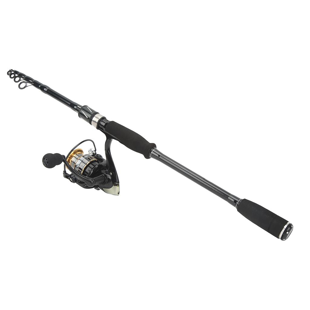 Fishing Rod and Reel Combo Set with Telescopic Fishing Rod Bait Hooks Fishing Rods Set for Fishing Beginners Gift