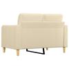 Vidaxl 2-Osobowa Sofa, Kremowa, 120 Cm, Tapicerowana Tkaniną