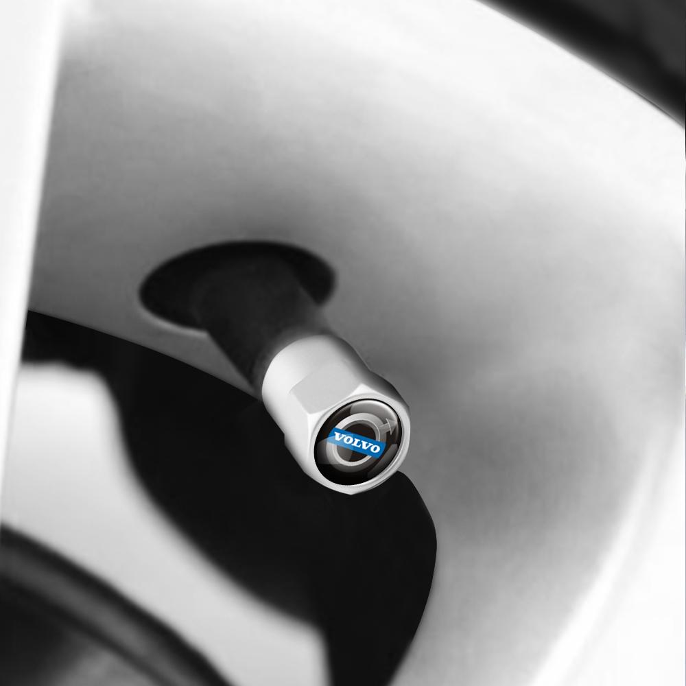 4 pièces Badges de Voiture Bouchons de Valve de Pneu de Roue Couvercles Accessoires Auto Pour Volvo XC90 XC60 C30 S60 C70 XC40 V40 XC70 V70 V60 S80 S90