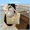 Fashionable Everyday Tote Bag With Unique Stitching And Ample Storage For Essentials