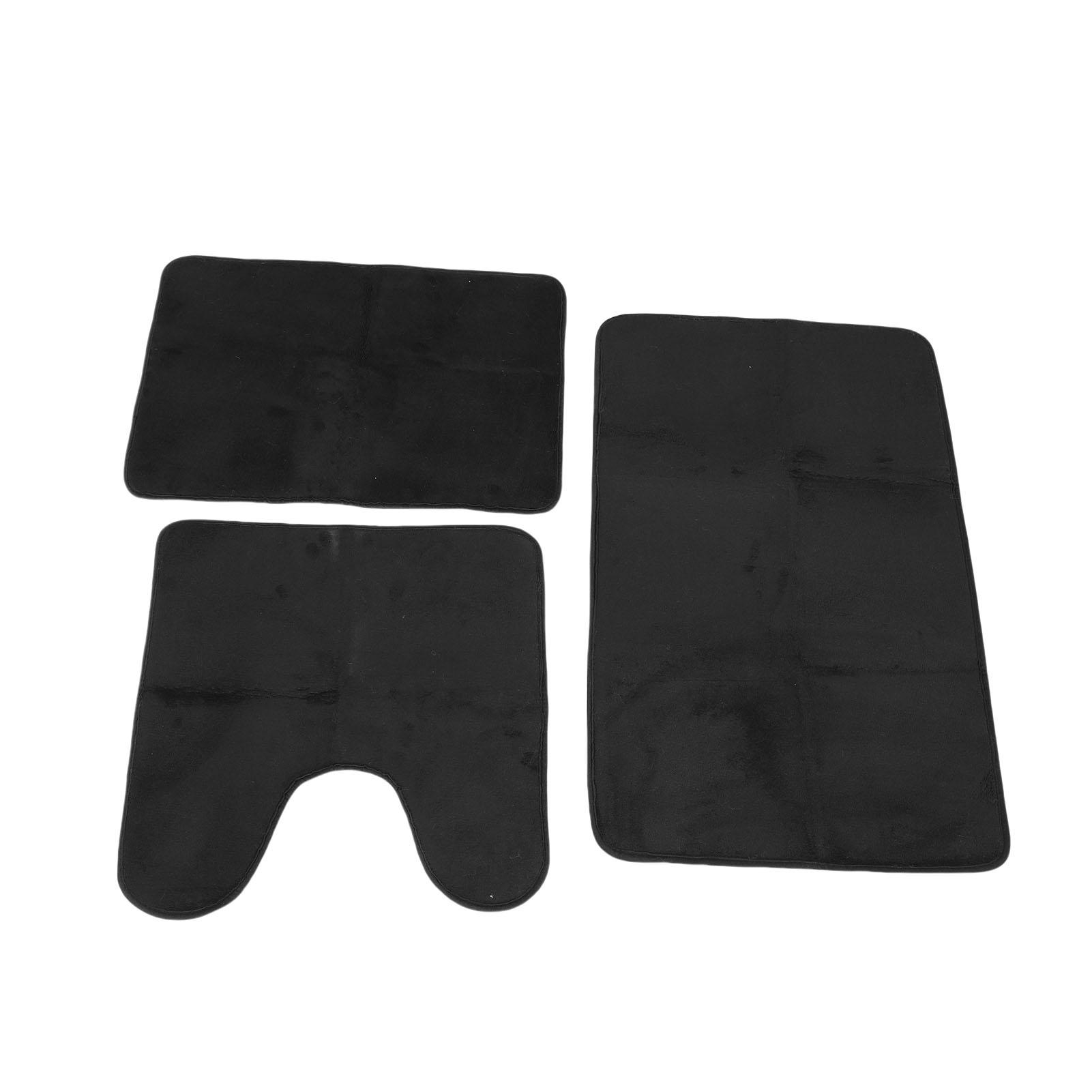 Bathroom Floor Mats Set Absorbent Anti Slip Machine Washable U Shaped Toilet Rug Small Large Rectangular Rugs for Shower Room