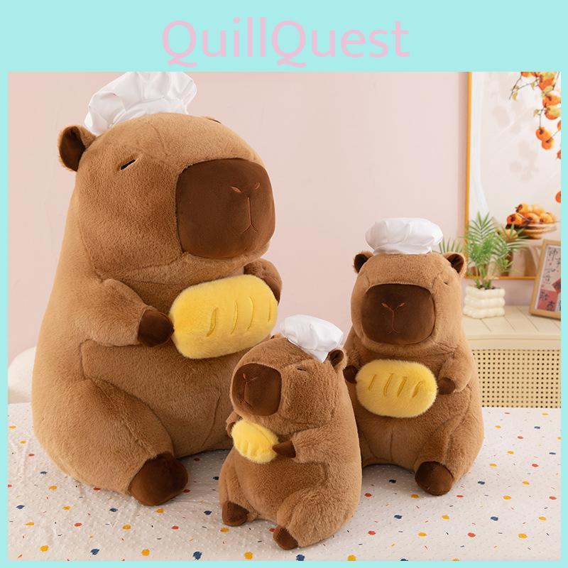 Cartoon Capybara Plush Toy Chef Bread Filling Doll Restaurant Decoration Doll