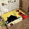 Comic Lucky L-Luke Floor Mat Soft Thickened Absorbent Non-Slip Bedroom Living Room Door Mat Home Decor Flannel Rugs