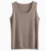 Women's Slim Fit Cashmere Spaghetti Strap Vest: Round Neck Sleeveless Knit Sweater for Autumn/Winter