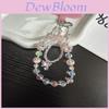 Elegant Butterfly Phone Chain With Pvc Crystal Pendant And Unisex Design For Daily Use