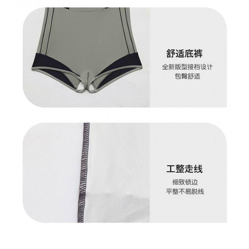 Sports Swimsuit Women's One-piece Boxers Cover Belly To Show Slimming Sexy Swimming Pool Training Racing Hot