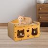 Cat Scratcher House Scratching Board Sturdy Gift Furniture Protection Wear