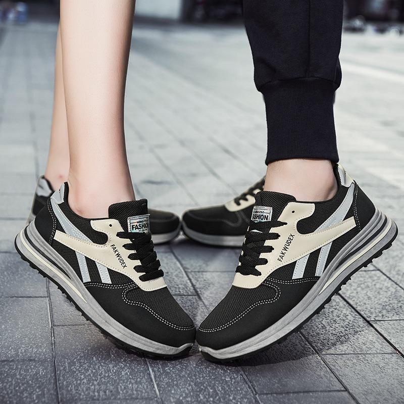 Autumn New Couple Shoes Fashionable Breathable Casual Women's Shoes Flying Weaving Fashion Korean Version Sports Shoes Men's Shoes