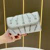 Hand-held Small Square Bag with Rhinestones, Single-shoulder Women's Bag, Cross-body Bag Worn Across The Shoulder