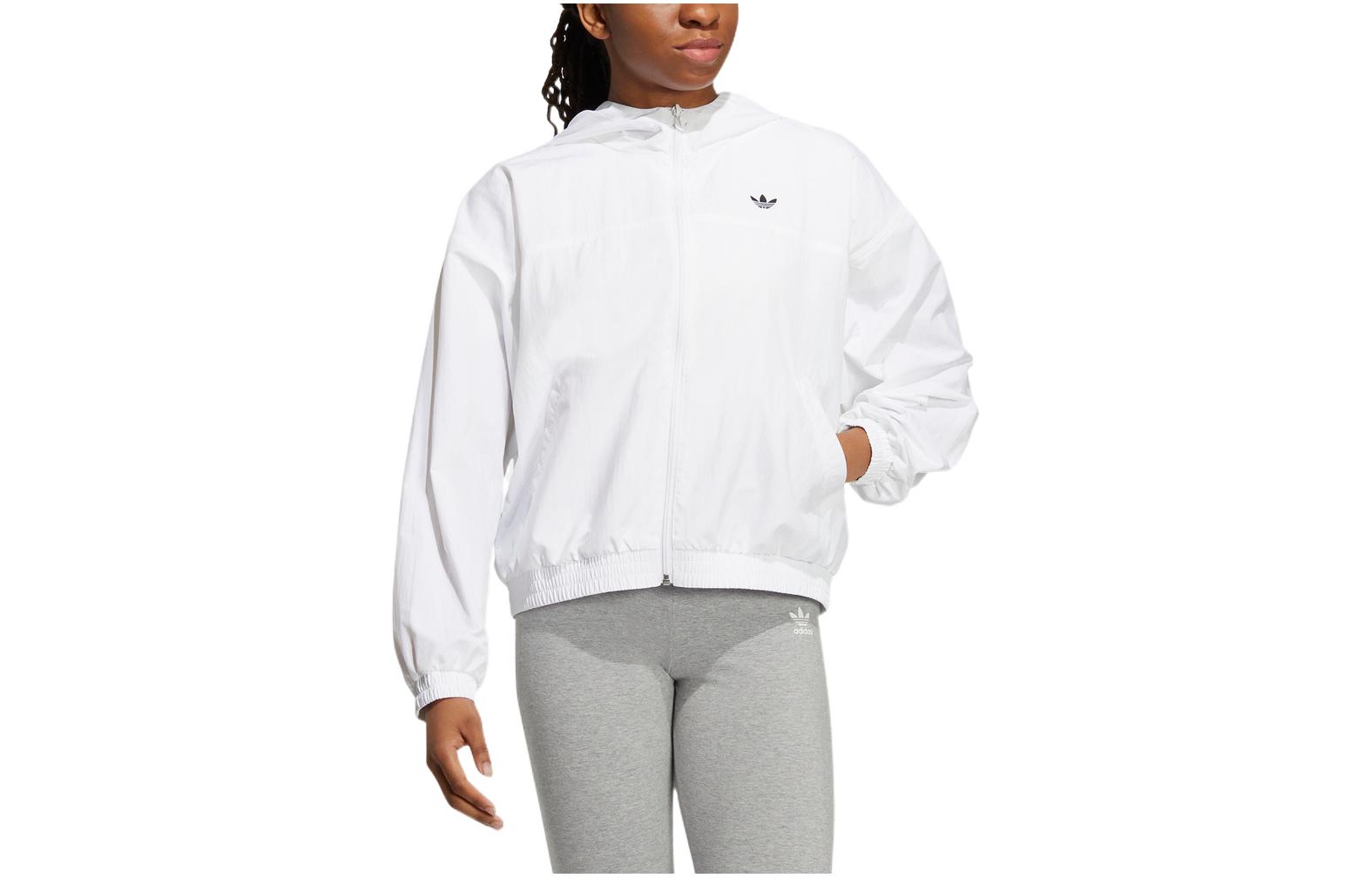Adidas Originals Jackets Women s White Hooded Moderate Other H49567 36
