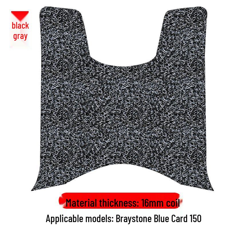 Bresson BL150T-D Retro Blue Motorcycle Non-slip Waterproof Foot Mat