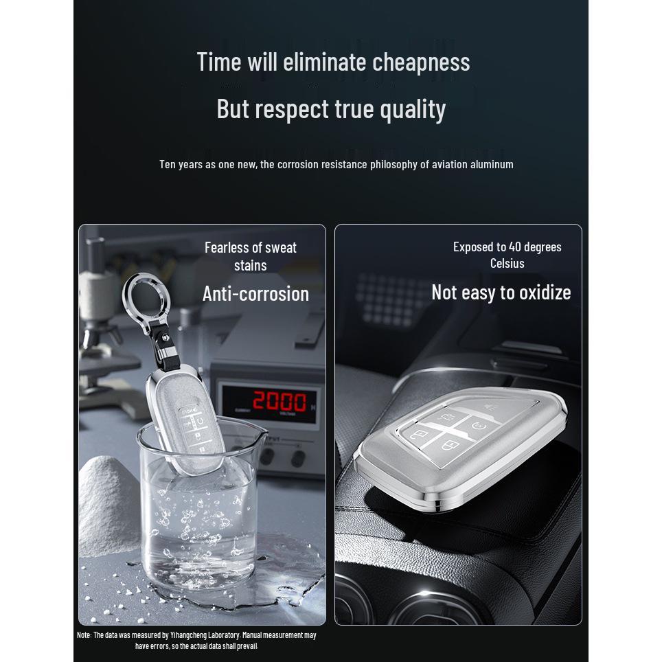 Cadillac Key Case for XT5, XT4, CT6, XT6, CT5, CT4 with Premium Aluminum Alloy Finish