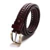 Used Men's Casual Golf Genuine Leather Belt, Large Size, Japanese Manufacturer, Adjustable Length, Mesh, Durable, Sturdy, Father's Day