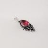 Pink Tourmaline Gemstone 925 Sterling Silver Designer Pendant 1.5" Gift For Mother PP-70-12