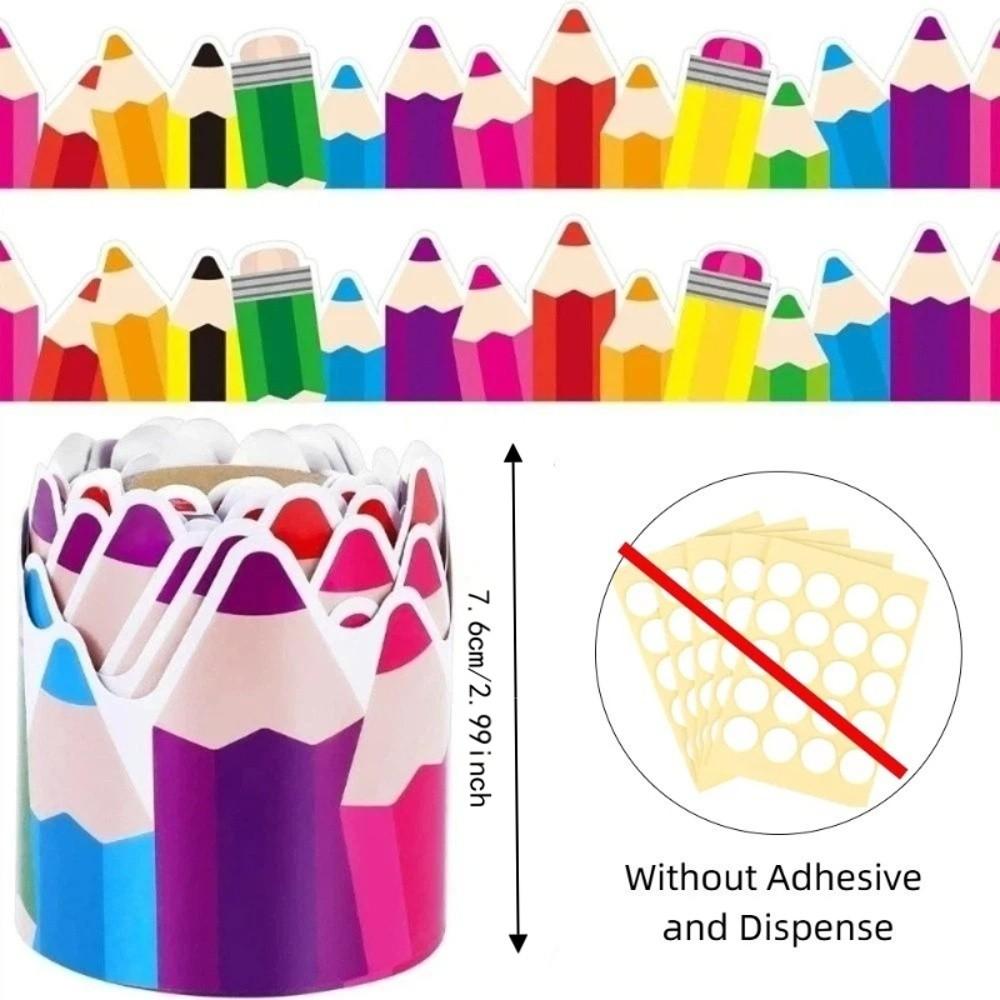 Colorful Border Sticker Roll Copperplate Paper Classroom Decorations  Classroom