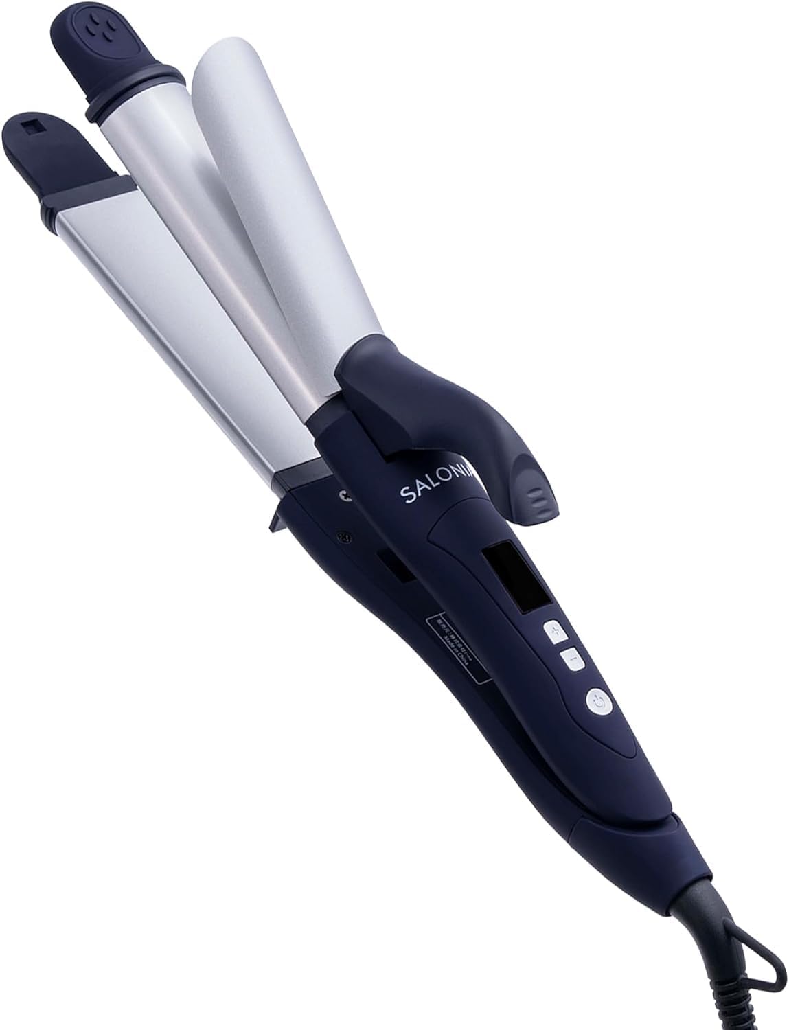 SALONIA Hair Navy 2-Way Straight/Curl Iron, 32mm, SL-002ANV,
