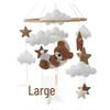 Nordic Cartoon Hanging Ornament: Felt Baby Crib Mobile Cloud Decoration & Wind Chime Pendant Toy Jewelry Material Pack.