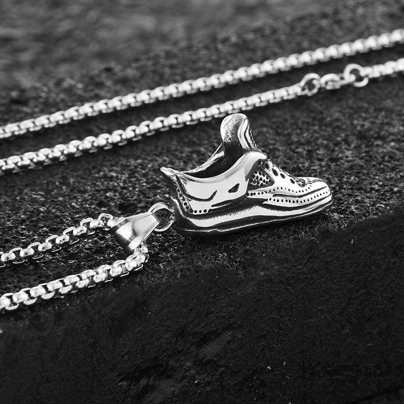 

Unisex Fashionable Basketball Shoe Pendant Necklace In Retro Style Perfect For Casual And Formal Events