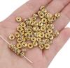 Crystal Rhinestone Metal Space Beads Loose Spacer Beads for Earring Bracelet NecklaceKeychain DIY Jewelry Findings Making Accessories