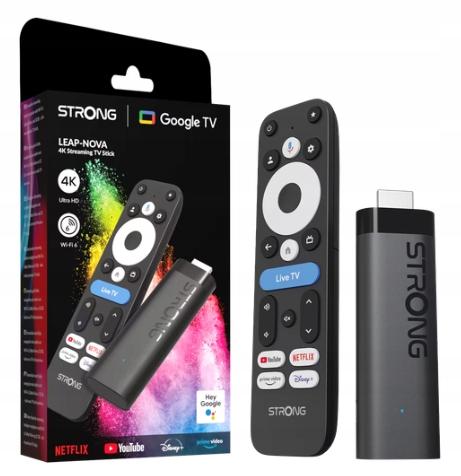 Starker LEAP NOVA TV Stick 4K Media Player Google TV 14 Wi-Fi 6