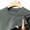 Langarmpullover Einfarbig Rundhalsausschnitt Pullover Atmungsaktiv Locker Vielseitig Unterteil Gestricktes T-Shirt