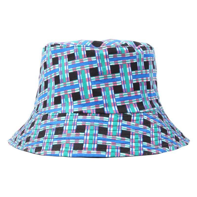 Trendy Flower Patterned Fisherman Hat Sun Hat Breathable Polyester