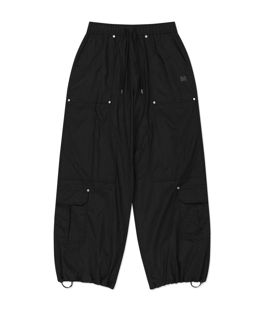 BROWNBREATH Tag Double Knee Nylon Pants - Black