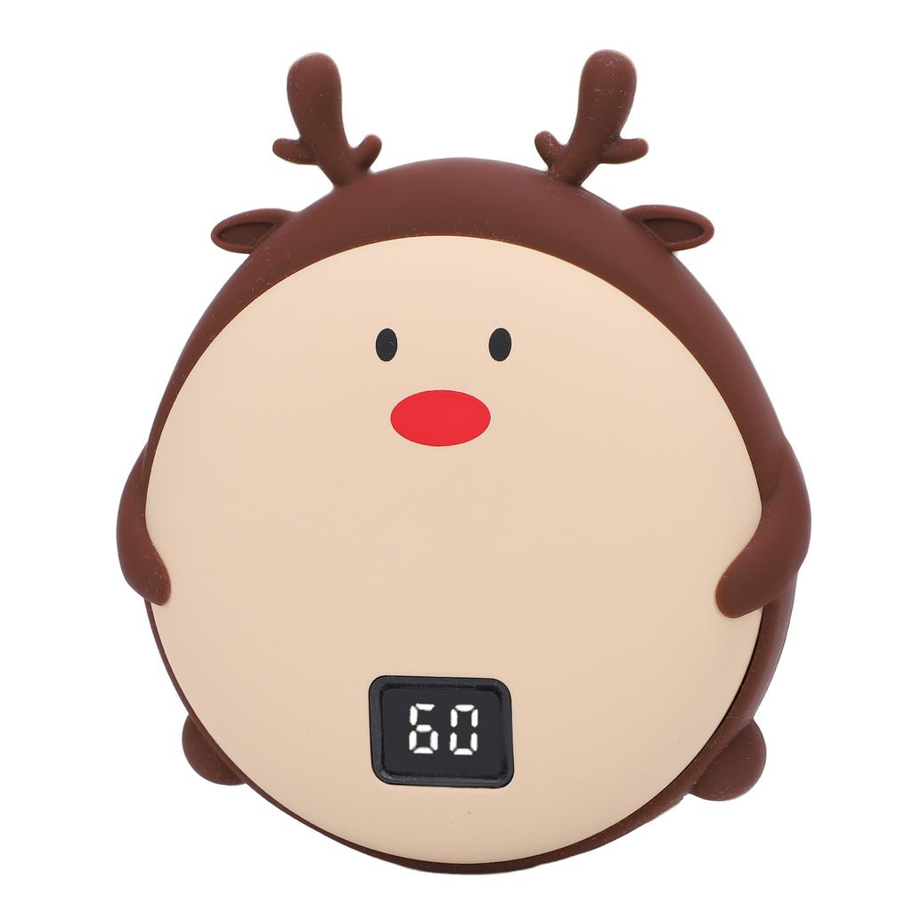 2 In 1 Handwarmer 10000 MAh Power Bank Cartoon 2 Temperature LED Digital Display USB Charging