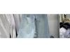 Women's 145 Loose Wide-Leg High-Waist Straight Jeans for 2026 Spring/Summer - Short Length Boyfriend Style