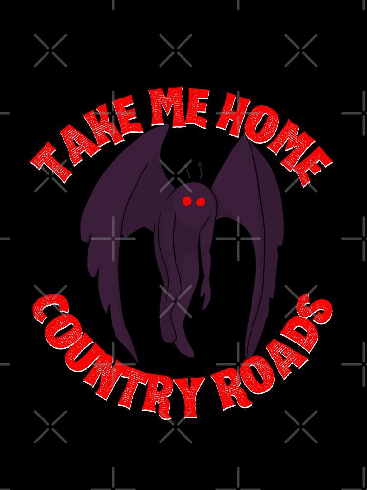 John Denver take me home country roads mothman redesign Oversized Unisex T-Shirt
