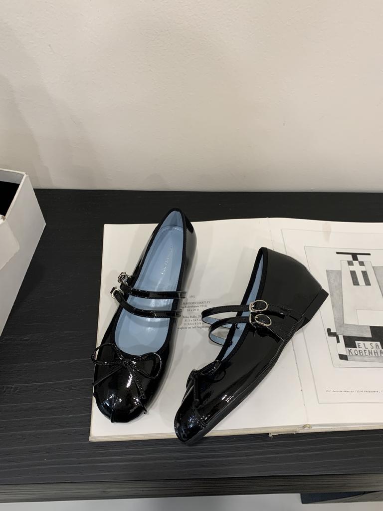 2025 podzim nové boty Mary Jane zvýšený střední podpatek jednoboty přezka baleríny vysoké podpatky