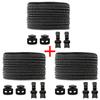 1Pair/3Pair Round Tennis Lazy Laces Without Ties Unisex Elastic Shoelaces Sneakers No Tie Shoe Laces Adult Kids Shoe Accessories