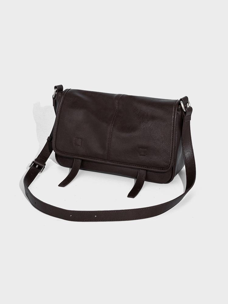 Damen Crossbody-Tasche im Vintage-Stil - Hochwertiges pflanzlich gegerbtes Rindsleder, vielseitige Umhängetasche für 2025