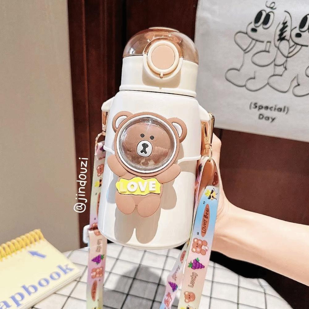 

304 Stainless Steel Insulated Water Bottle Large Capacity Children Water Cup for Children 500ml білий