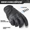 Men Gloves Touch Screen Sports Outdoor Hiking Cycling Hunting Riding Bike Rubber Protective Gear Non-slip Black Men