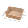 Cat Pet Litter Tray Semi Enclosed Sifting Open Cats Pan for Small Animals