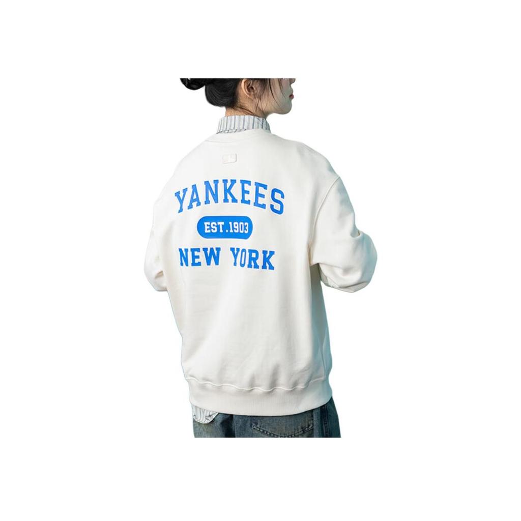 New MLB American Sweatshirt Unisex White 3AMTV0741-50CRS
