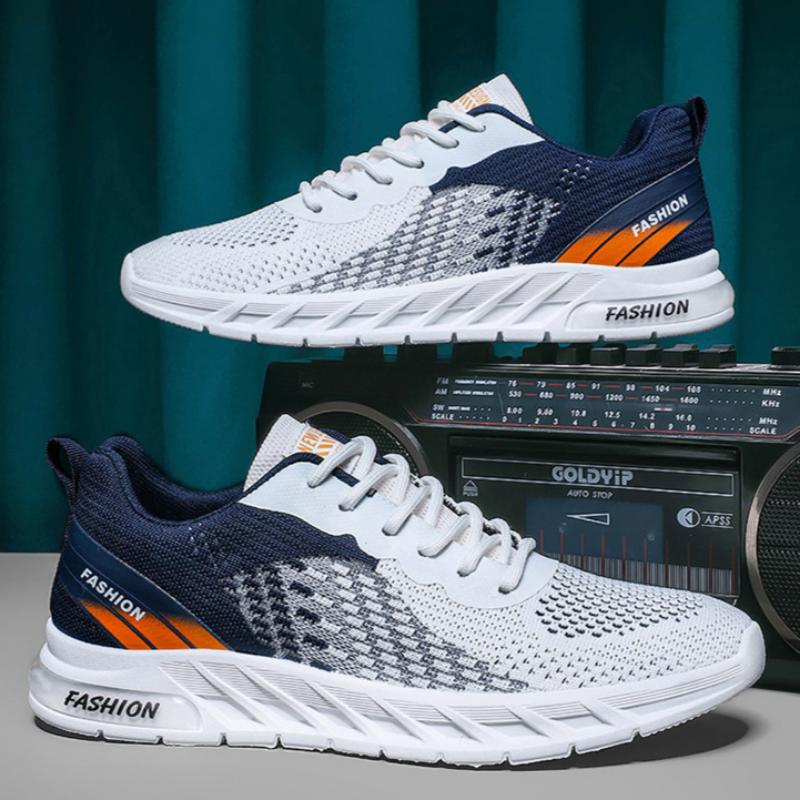 Men's Summer Mesh Breathable Deodorant Thin Fly Mesh Shoes Versatile Casual Running Shoes