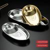 Stainless Steel Dinner Tray Snack Dish Appetizer Serving Platter Lunch Container Dumpling Plates Kitchen Gadget