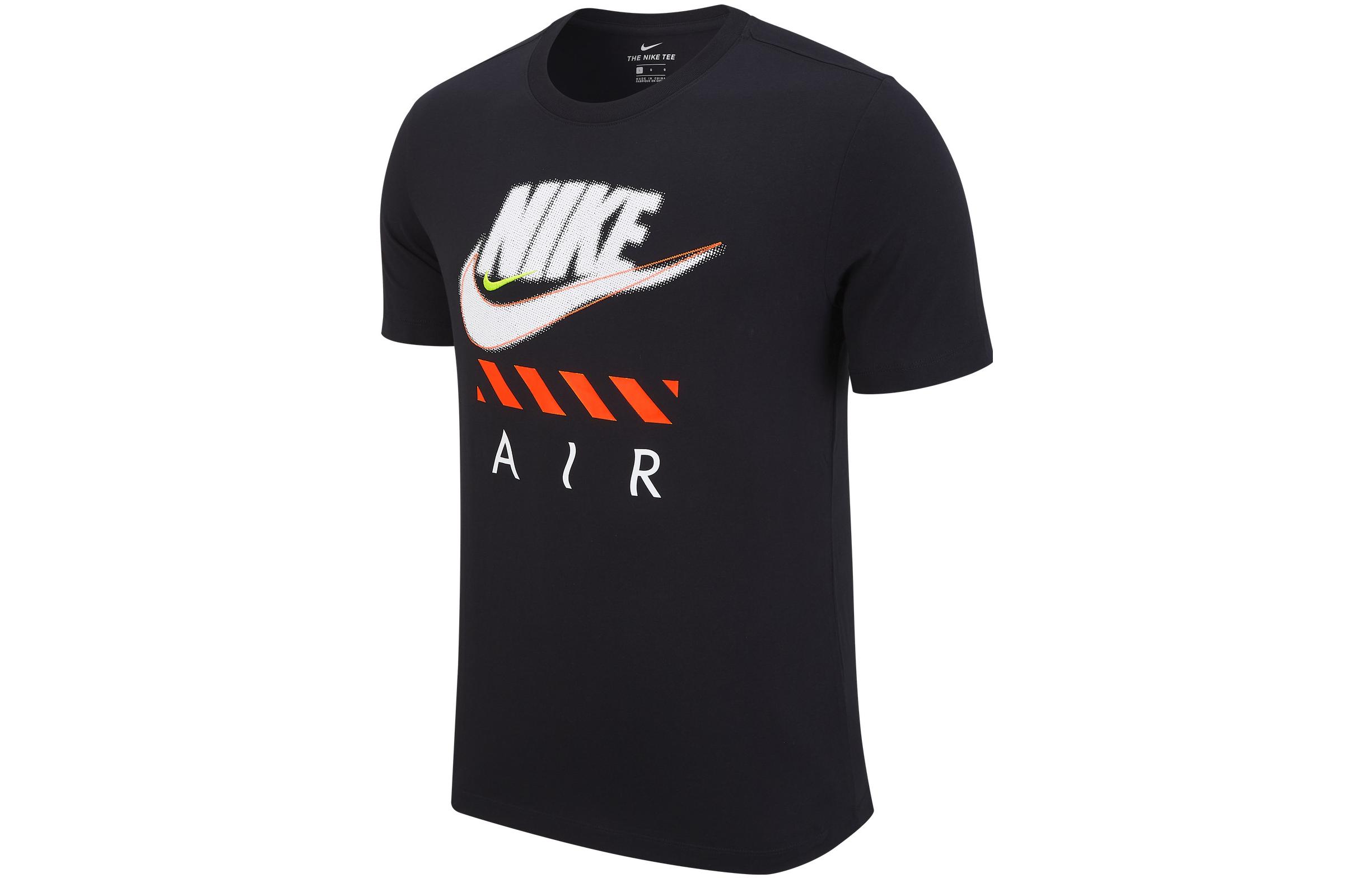 

Nike T Shirts Men s Black Crew Neck Moderate Straight Fit DH0059-010 L