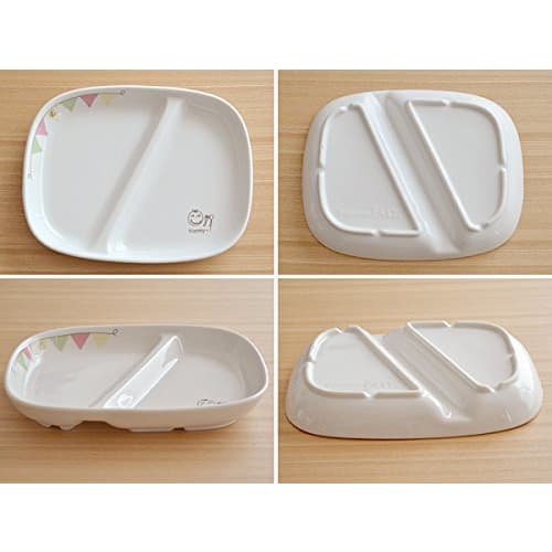 Tableware East Divided Lunch Plate, 22cm, Apple Garland, E-Kids