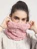 Faux Fur Plush Infinity Scarf Solid Color Soft Neck Gaiter Cute Plain Coldproof Neck Warmer Ski Mask For Women Daily Uses Winter Outdoor