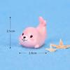 Kawaii Unicorn Seals Cute Animals Mini Resin Figurines Aquarium Decoration Fish Ornaments Artificial DIY Miniature Decor Toys