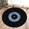 Vinyl Record Round Carpet Music CD Game Room Mat Living Room Area Carpet Bedroom Anti-Slip Soft Pad Home Decoration