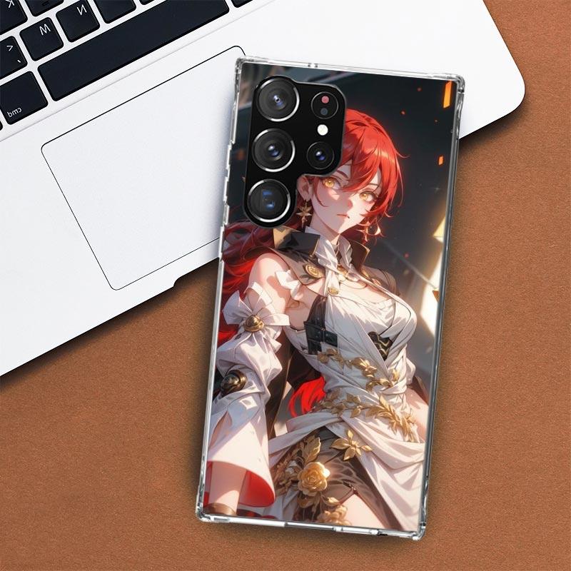 Honkai Star Rail Himeko Phone Case For Samsung Galaxy S24 S23 S22 Ultra S21 S20 Fe S10 Plus S10E S9 S8 + Shell Coque
