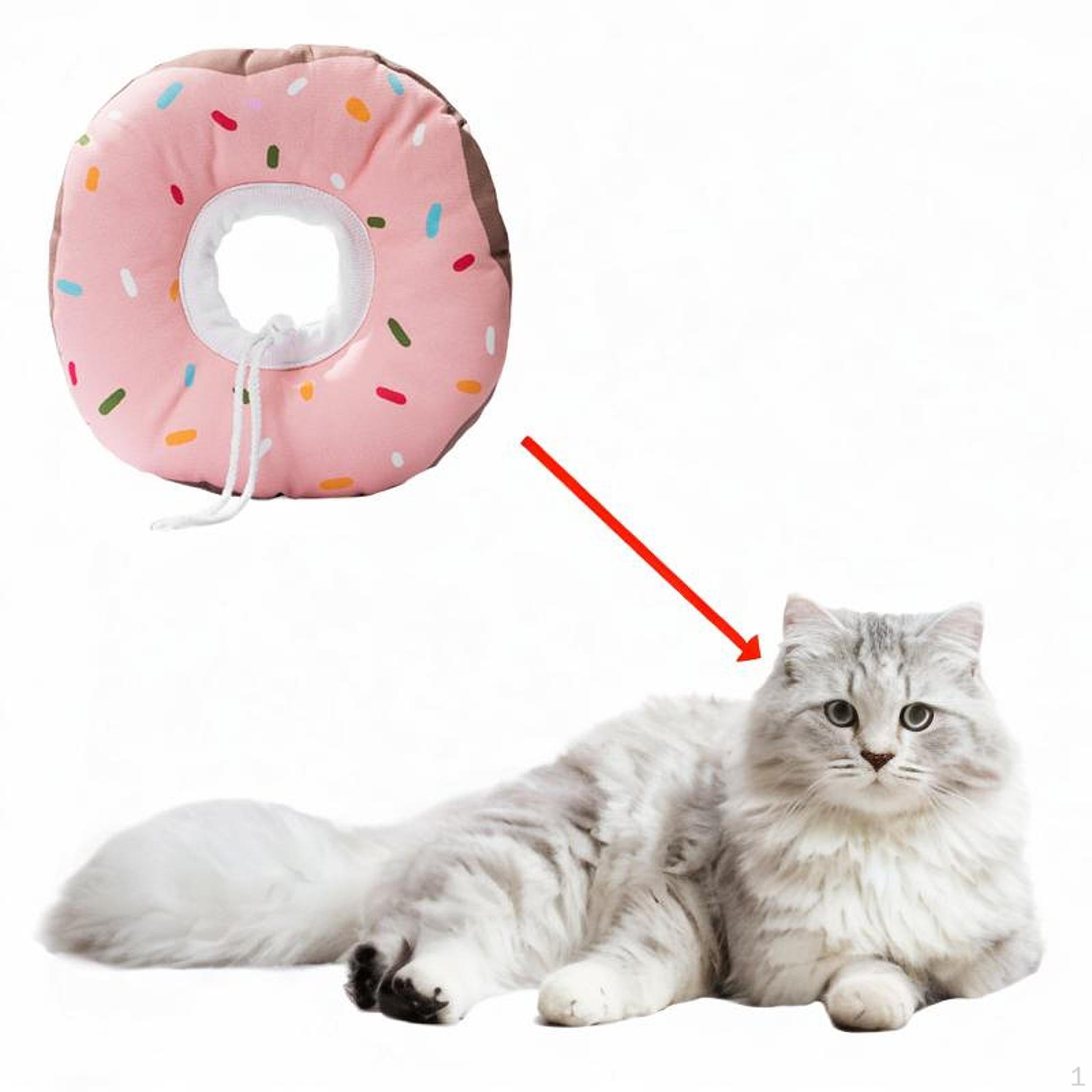 

Ошейник для кошек, чокер, милый конус для собак, для стрижки, груминга котят розовый